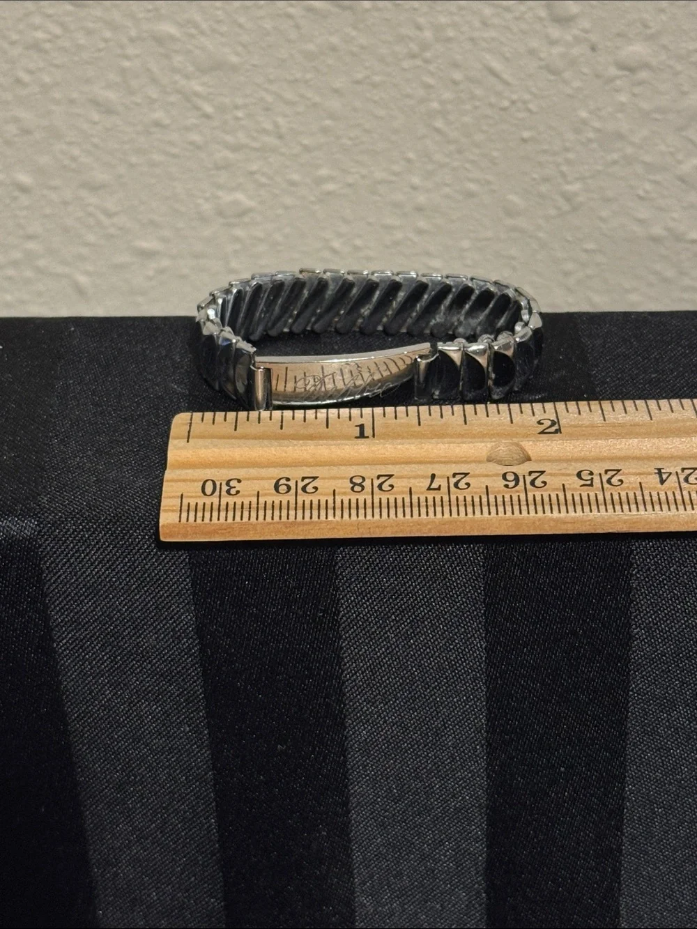 Baby Silver-Tone Stretch Bracelet